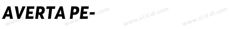 AVERTA PE字体转换